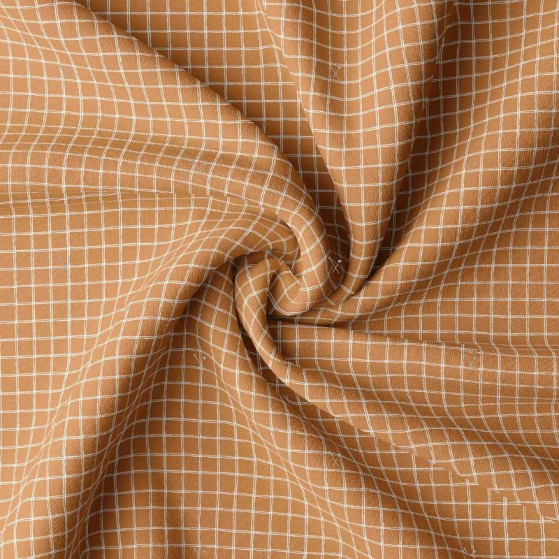 Acryl Coated Cotton JULES Brown Sugar / White